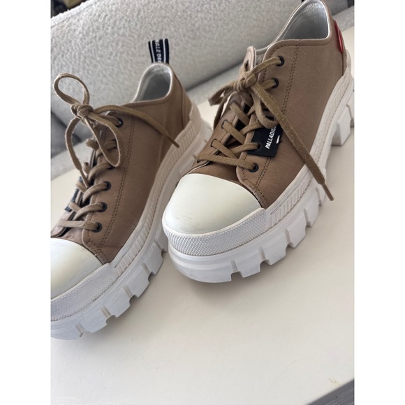 Palladium Women's Revolt Lo TX platform sneakers olive green size 11 - Picture 11 of 12